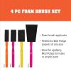 imageMod Podge FBA Scrapbooking Foam Brush Set 4Piece Assorted 4 CountPack of 2