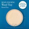imageMod Podge Round Wood Tray 12quot Pouring Surface for Epoxy DIY Supplies for Resin Arts and Crafts Projects 25488