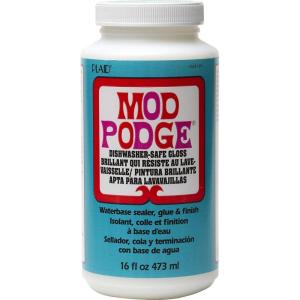 imageMod Podge Dishwasher Safe Waterbase Sealer Glue and Finish 16Ounce CS25139 Gloss16 Ounce