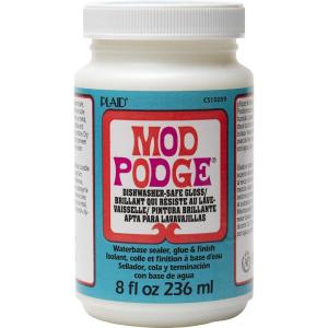 imageMod Podge Dishwasher Safe Waterbased Sealer Glue and Finish 8Ounce CS15059 Gloss 8 OunceClear