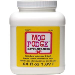 imageMod Podge Matte Sealer Glue ampamp Finish AllinOne Craft Solution Quick Dry Easy Clean for Wood Paper Fabric ampamp More NonToxic  Craft with Confidence Made in USA 32 oz Pack of 164 oz