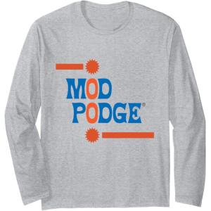 imageMod Podge Original Logo Long Sleeve THeather Grey