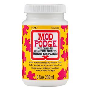 imageMod Podge Puzzle Saver Premium Matte AllinOne Glue Sealer and Finish 8 fl oz CS27589 ClearPuzzle Saver