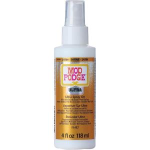 imageMod Podge Ultra Satin Glue 4 fl oz Premium Acrylic Sealer Perfect for Easy to Apply DIY Arts and Crafts CS25380 Clear