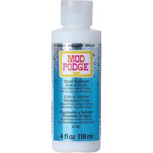 imageMod Podge Water Resistant Glue 4 fl oz Premium Acrylic Sealer Perfect for Easy to Apply DIY Arts and Crafts CS25386 Clear