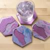 imageMod Podge River Set of 5 Coaster Kit Surface for Epoxy DIY Wood Pouring Supplies for Resin Arts and Crafts 56934E
