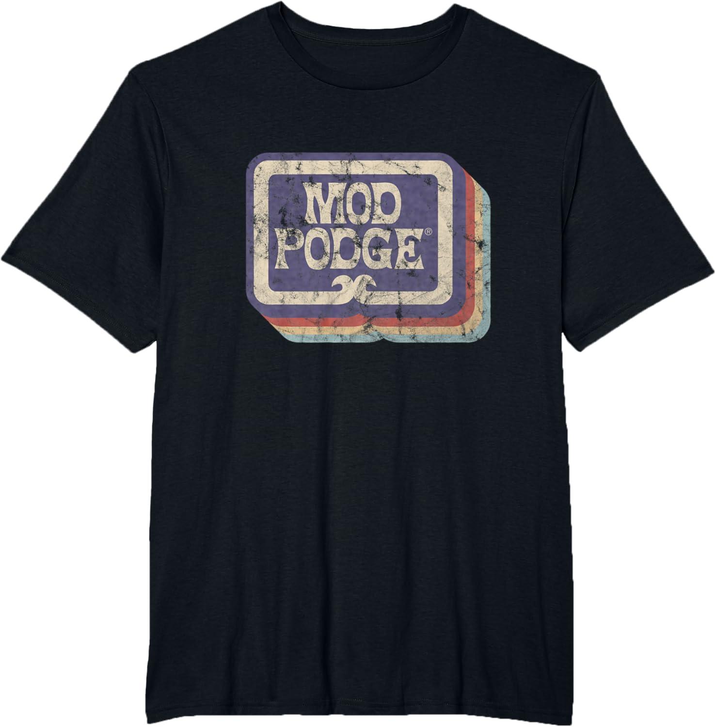 imageMod Podge Retro Logo Tshirt TShirtBlack