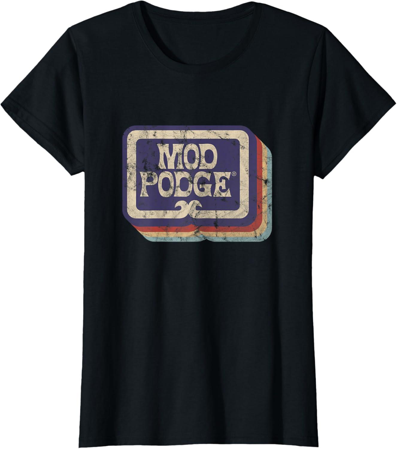 imageMod Podge Retro Logo Tshirt TShirtBlack