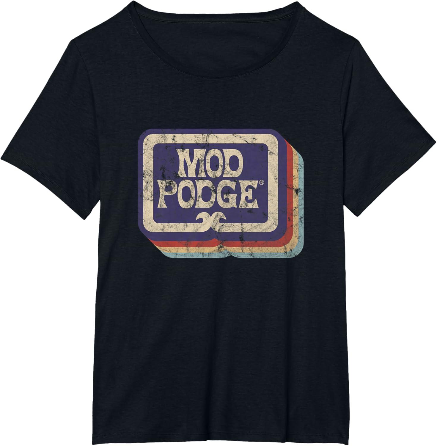 imageMod Podge Retro Logo Tshirt TShirtBlack