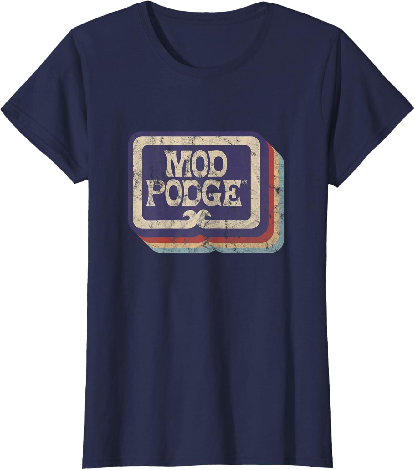 imageMod Podge Retro Logo Tshirt TShirtNavy Blue