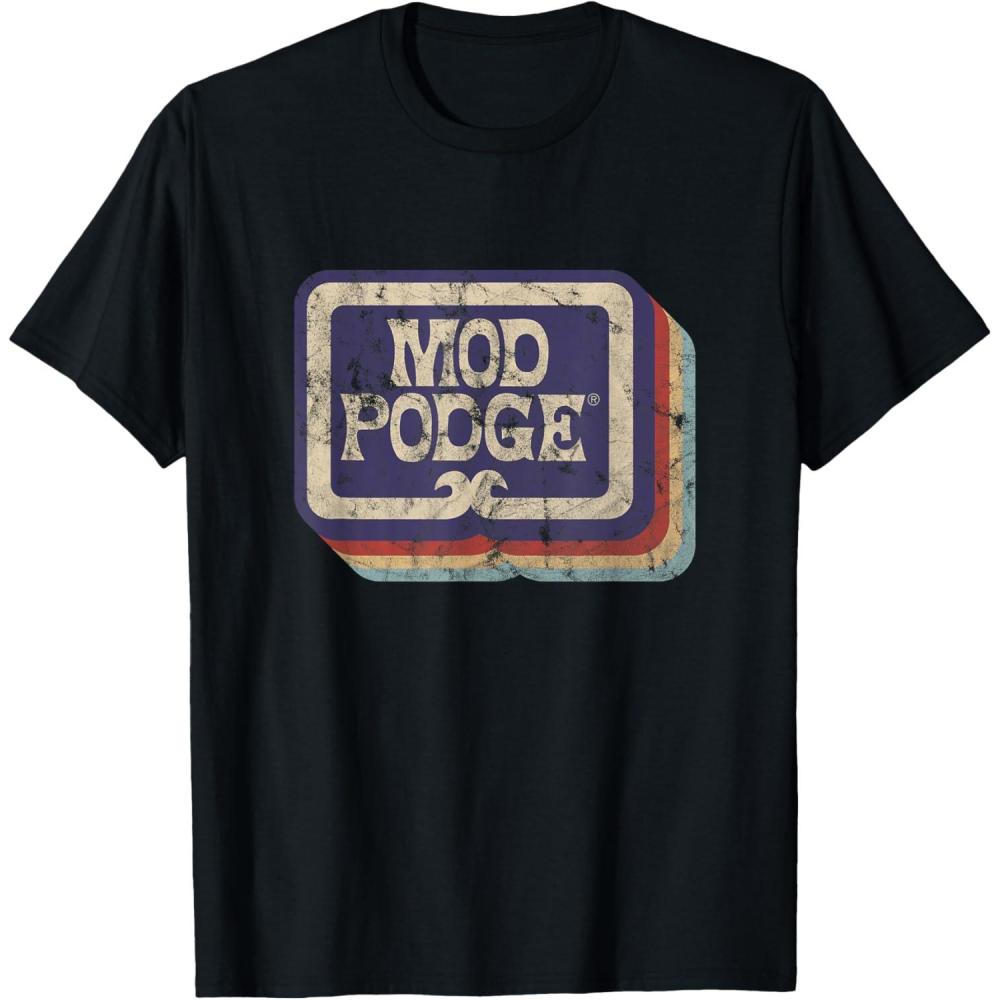 imageMod Podge Retro Logo Tshirt TShirtBlack