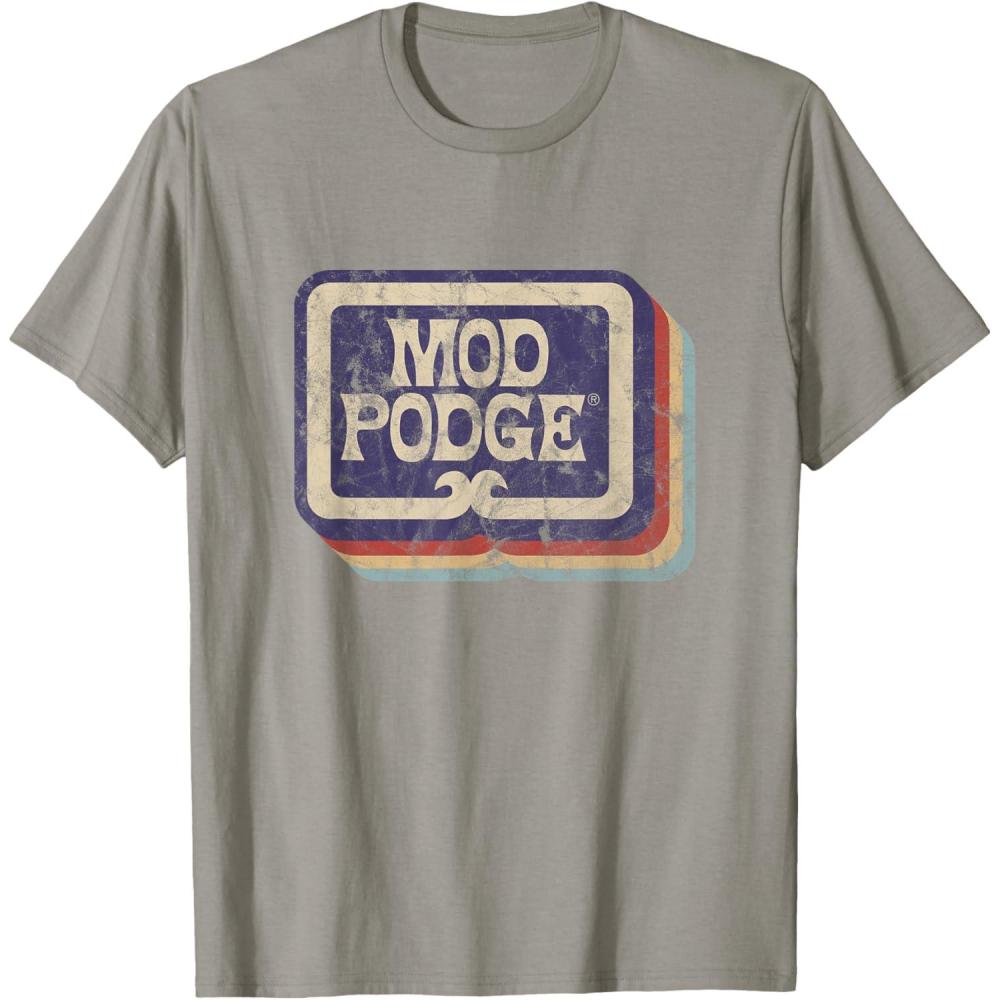 imageMod Podge Retro Logo Tshirt TShirtSlate Grey